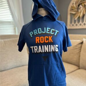 Blue and Orange Sweatshirt with Bold Project Rock Design